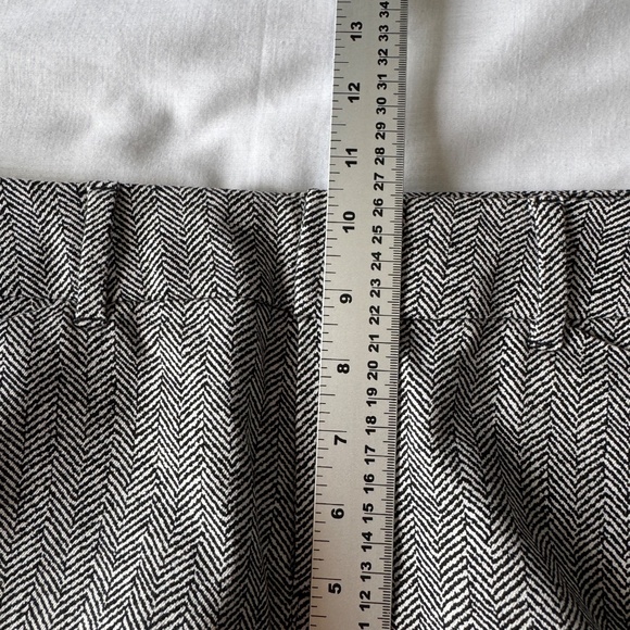 Old Navy Pixie Women's Herringbone Dress Pants Black/Gray Size 6 Business Casual - Picture 10 of 13